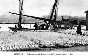 Bougie - Debarquement des Gargoulettes Espagnoles